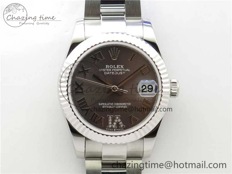 Datejust 31mm 278271 SS BP Maker Best Edition Gray Roman Dial on Oyster Bracelet