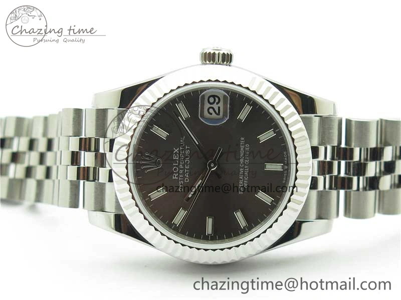 Datejust 31mm 278271 SS BP Maker Best Edition Gray Sticks Marker Dial on Jubilee Bracelet