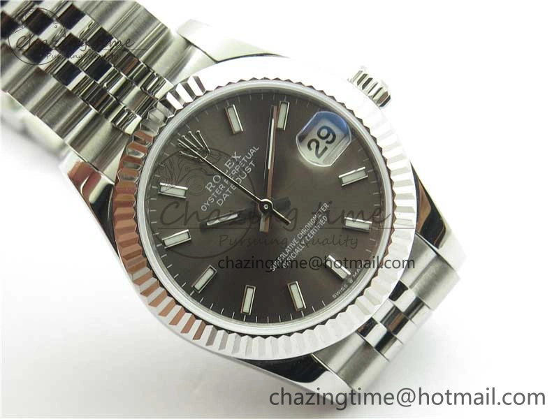 Datejust 31mm 278271 SS BP Maker Best Edition Gray Sticks Marker Dial on Jubilee Bracelet