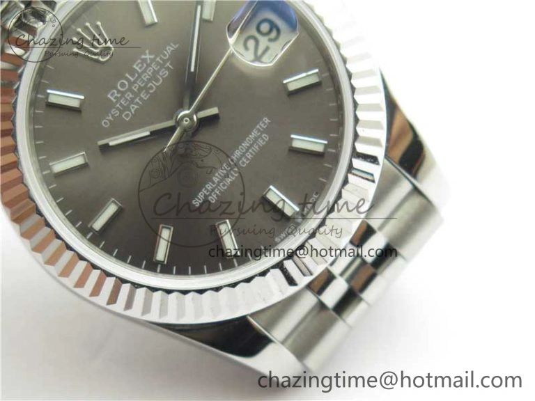 Datejust 31mm 278271 SS BP Maker Best Edition Gray Sticks Marker Dial on Jubilee Bracelet