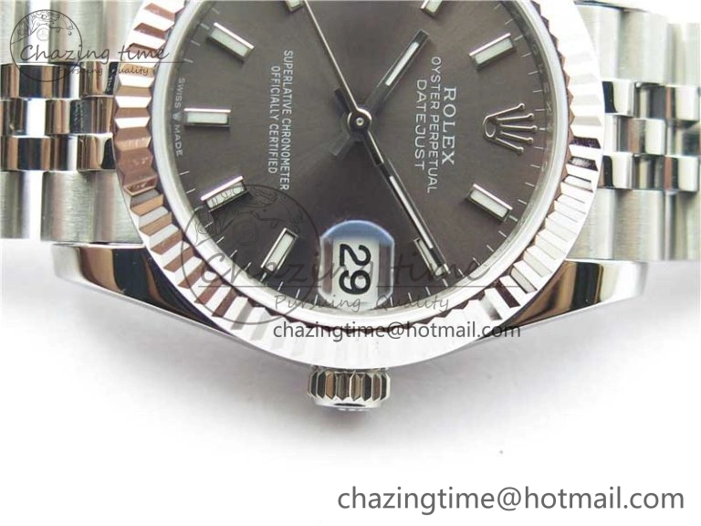 Datejust 31mm 278271 SS BP Maker Best Edition Gray Sticks Marker Dial on Jubilee Bracelet