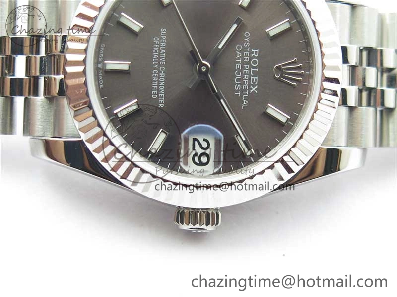 Datejust 31mm 278271 SS BP Maker Best Edition Gray Sticks Marker Dial on Jubilee Bracelet