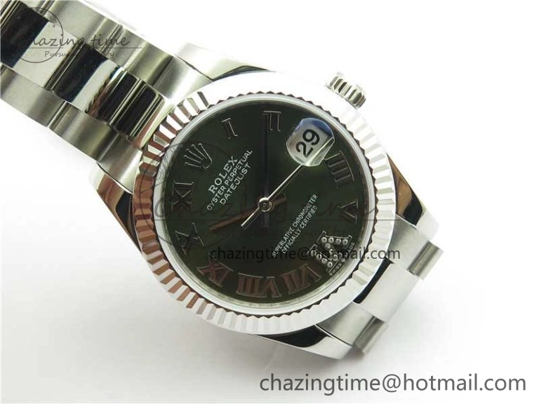 Datejust 31mm 278271 SS BP Maker Best Edition Green Roman Dial on Oyster Bracelet