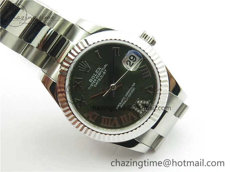 Datejust 31mm 278271 SS BP Maker Best Edition Green Roman Dial on Oyster Bracelet