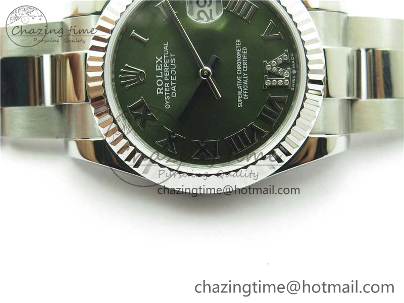 Datejust 31mm 278271 SS BP Maker Best Edition Green Roman Dial on Oyster Bracelet