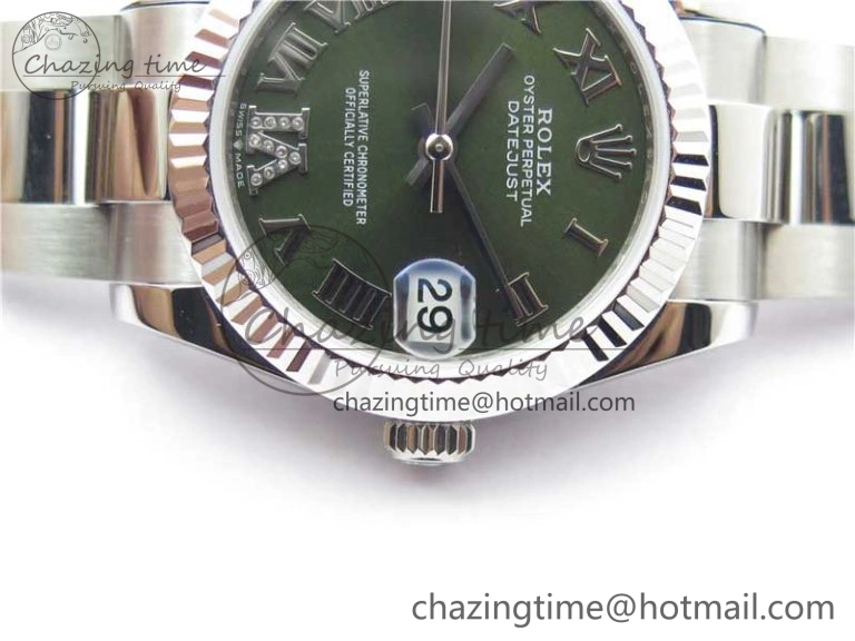 Datejust 31mm 278271 SS BP Maker Best Edition Green Roman Dial on Oyster Bracelet