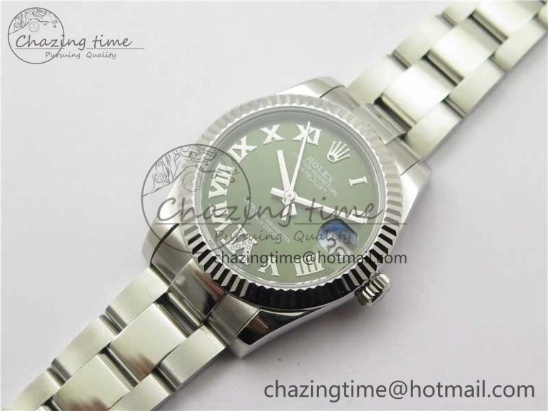 Datejust 31mm 278271 SS BP Maker Best Edition Green Roman Dial on Oyster Bracelet
