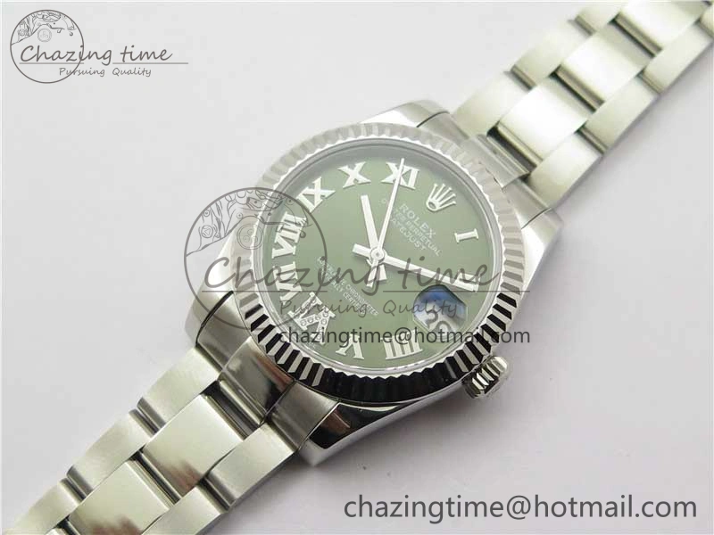 Datejust 31mm 278271 SS BP Maker Best Edition Green Roman Dial on Oyster Bracelet