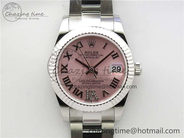 Datejust 31mm 278271 SS BP Maker Best Edition Pink Roman Dial on Oyster Bracelet