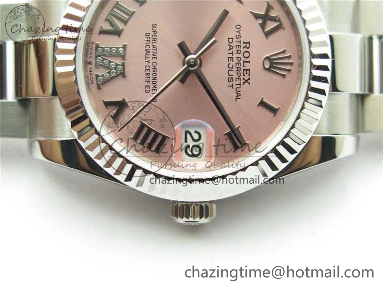 Datejust 31mm 278271 SS BP Maker Best Edition Pink Roman Dial on Oyster Bracelet
