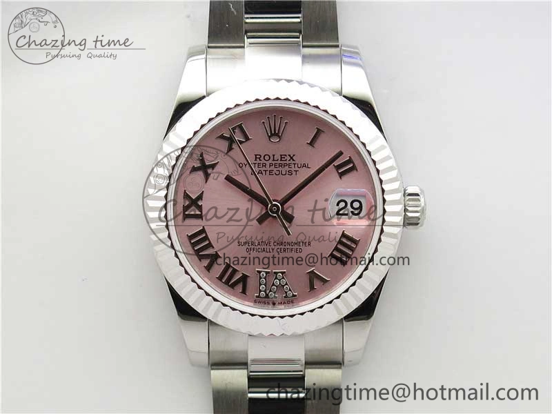 Datejust 31mm 278271 SS BP Maker Best Edition Pink Roman Dial on Oyster Bracelet