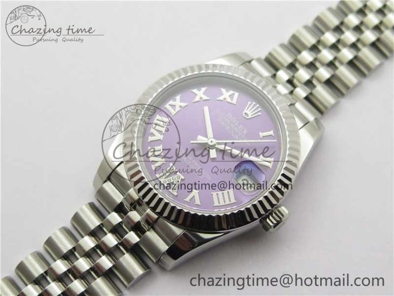 Datejust 31mm 278271 SS BP Maker Best Edition Purple Roman Dial on Jubilee Bracelet