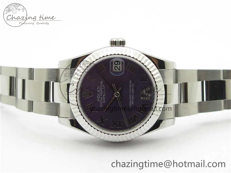 Datejust 31mm 278271 SS BP Maker Best Edition Purple Roman Dial on Oyster Bracelet