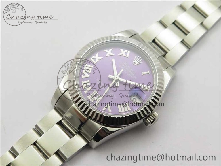 Datejust 31mm 278271 SS BP Maker Best Edition Purple Roman Dial on Oyster Bracelet