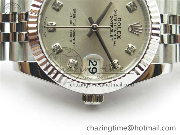Datejust 31mm 278271 SS BP Maker Best Edition Silver Crystal Dial on Jubilee Bracelet