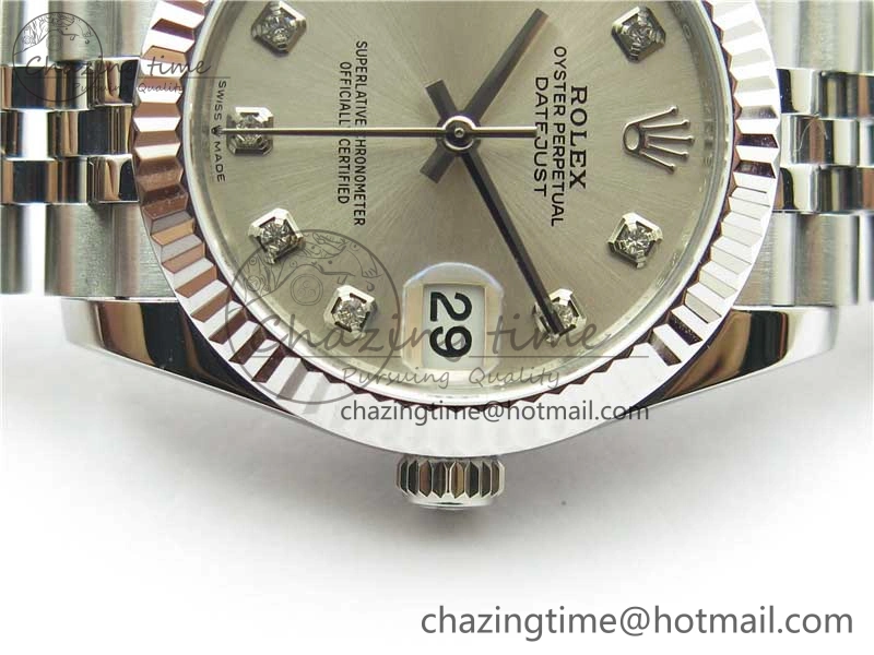 Datejust 31mm 278271 SS BP Maker Best Edition Silver Crystal Dial on Jubilee Bracelet