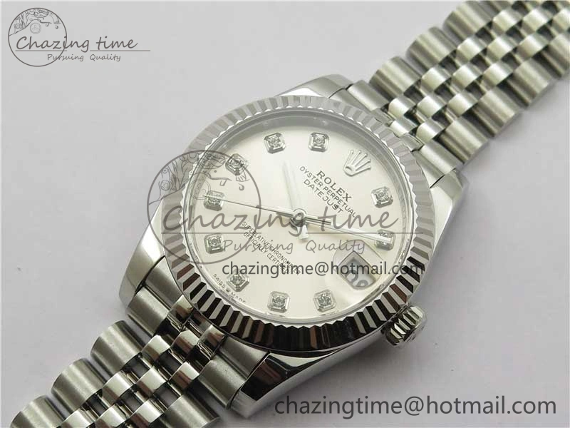 Datejust 31mm 278271 SS BP Maker Best Edition Silver Crystal Dial on Jubilee Bracelet