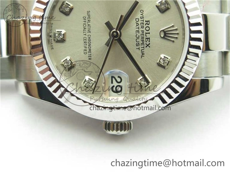 Datejust 31mm 278271 SS BP Maker Best Edition Silver Crystal Dial on Oyster Bracelet