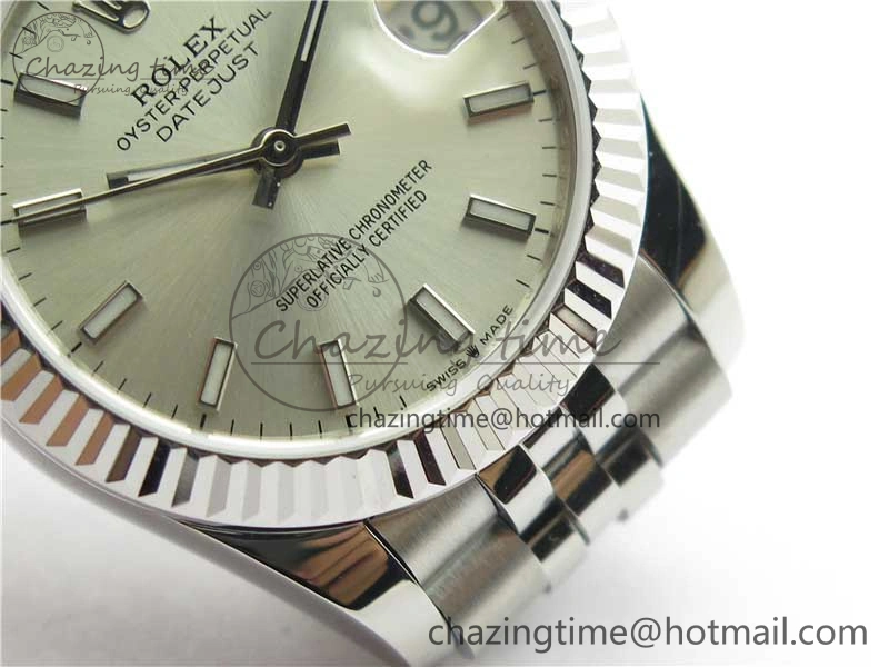 Datejust 31mm 278271 SS BP Maker Best Edition Silver Sticks Marker Dial on Jubilee Bracelet