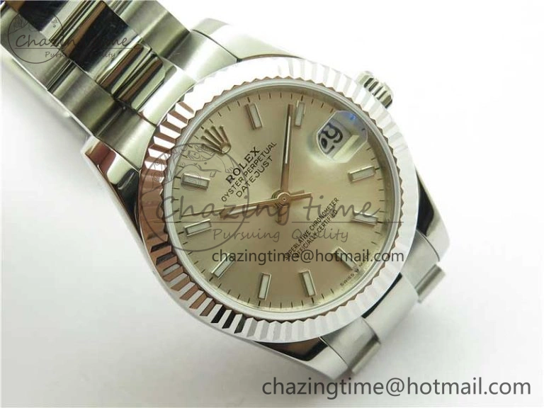 Datejust 31mm 278271 SS BP Maker Best Edition Silver Sticks Marker Dial on Oyster Bracelet