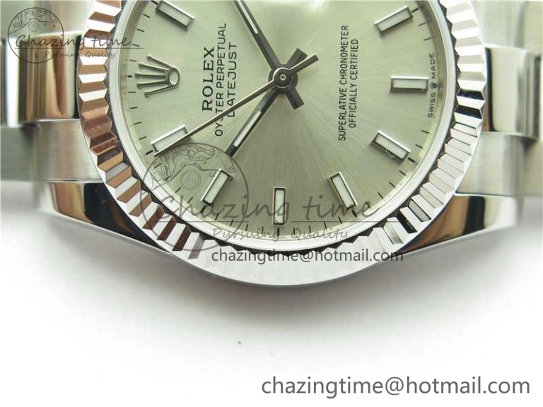 Datejust 31mm 278271 SS BP Maker Best Edition Silver Sticks Marker Dial on Oyster Bracelet