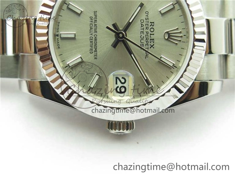 Datejust 31mm 278271 SS BP Maker Best Edition Silver Sticks Marker Dial on Oyster Bracelet