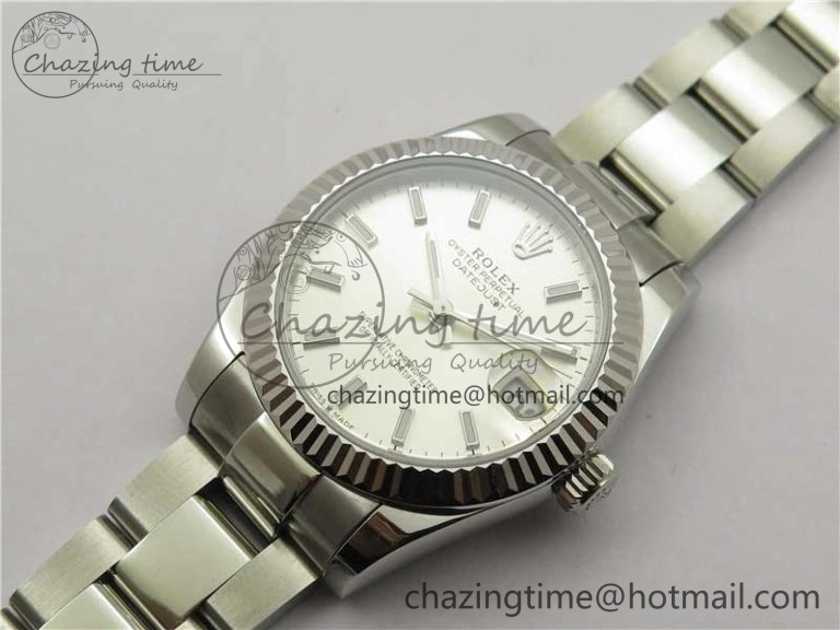 Datejust 31mm 278271 SS BP Maker Best Edition Silver Sticks Marker Dial on Oyster Bracelet