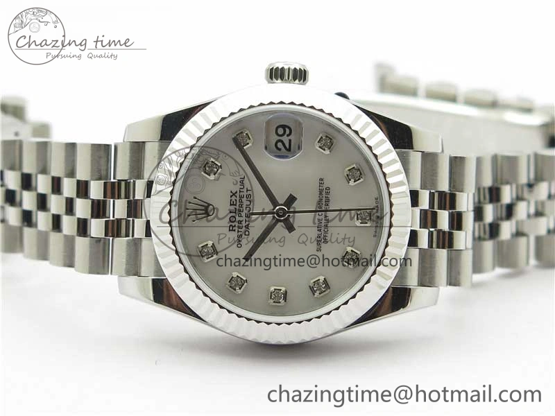 Datejust 31mm 278271 SS BP Maker Best Edition White MOP Crystal Dial on Jubilee Bracelet