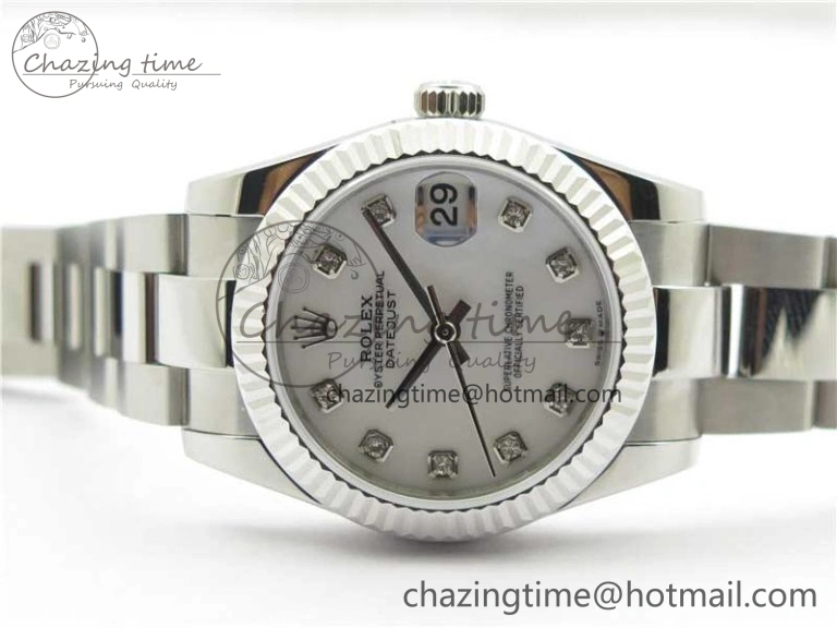 Datejust 31mm 278271 SS BP Maker Best Edition White MOP Crystal Dial on Oyster Bracelet