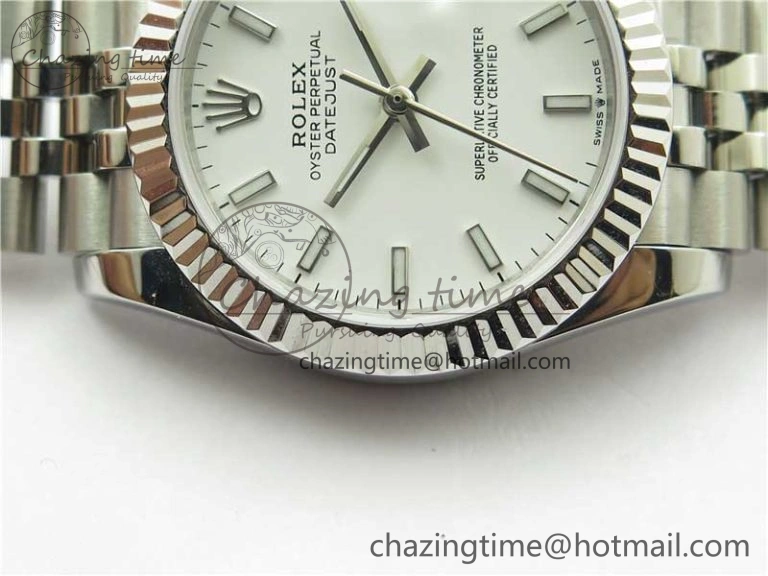 Datejust 31mm 278271 SS BP Maker Best Edition White Sticks Marker Dial on Jubilee Bracelet
