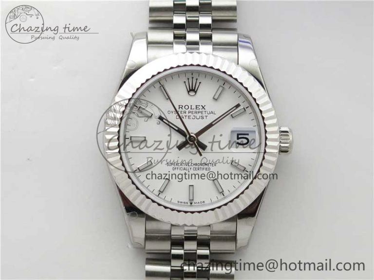 Datejust 31mm 278271 SS BP Maker Best Edition White Sticks Marker Dial on Jubilee Bracelet