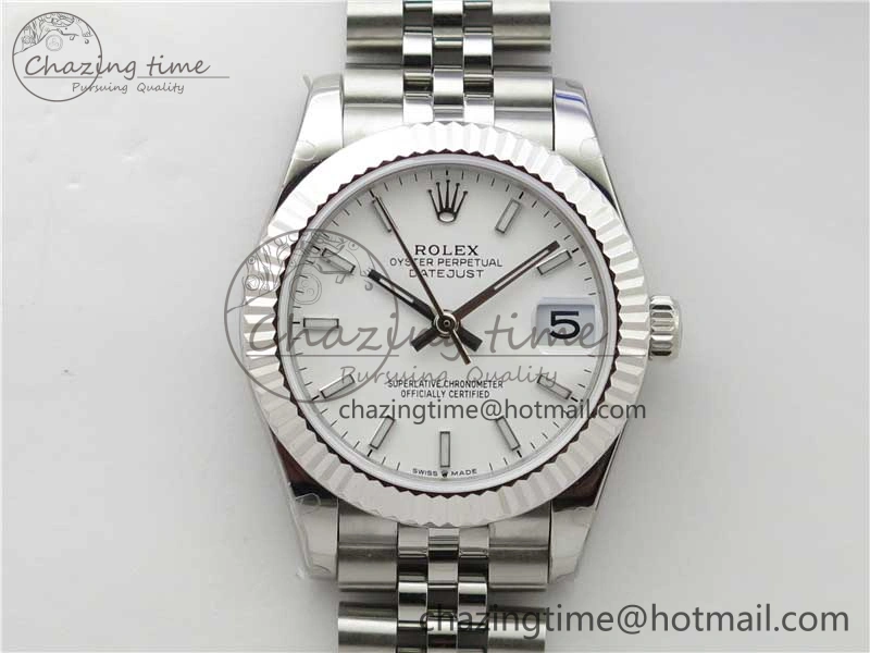Datejust 31mm 278271 SS BP Maker Best Edition White Sticks Marker Dial on Jubilee Bracelet