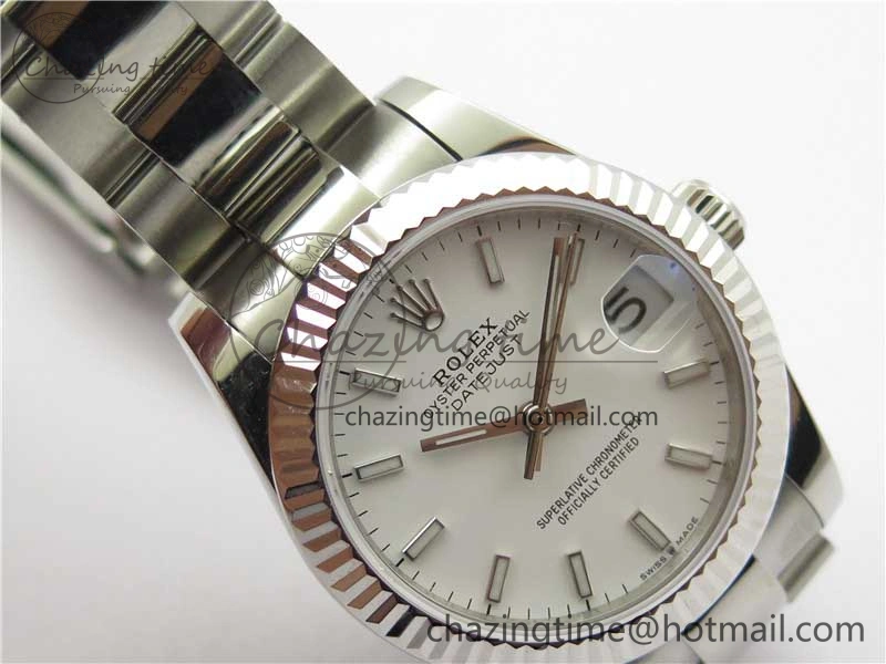 Datejust 31mm 278271 SS BP Maker Best Edition White Sticks Marker Dial on Oyster Bracelet