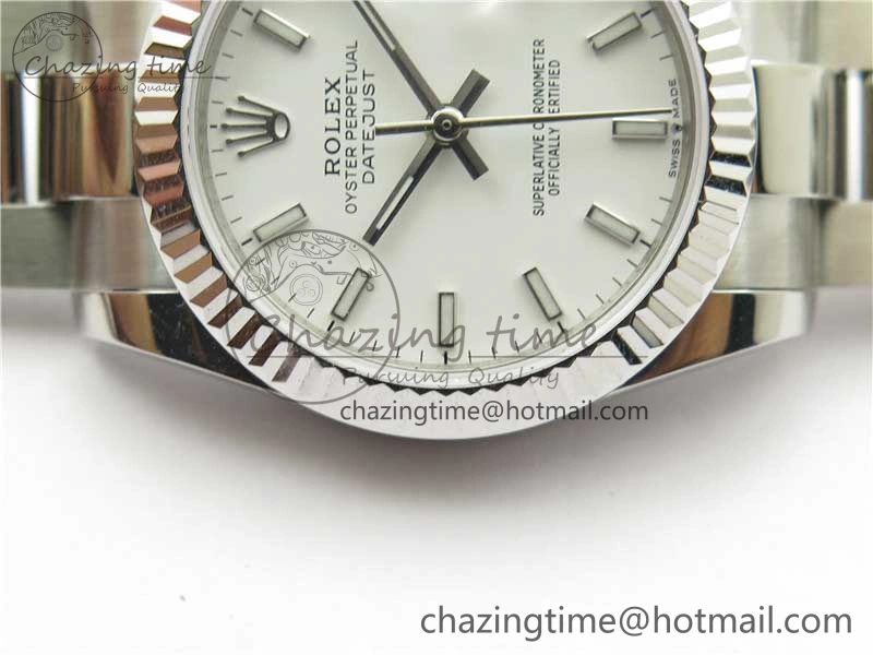 Datejust 31mm 278271 SS BP Maker Best Edition White Sticks Marker Dial on Oyster Bracelet