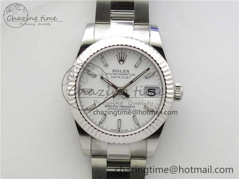 Datejust 31mm 278271 SS BP Maker Best Edition White Sticks Marker Dial on Oyster Bracelet