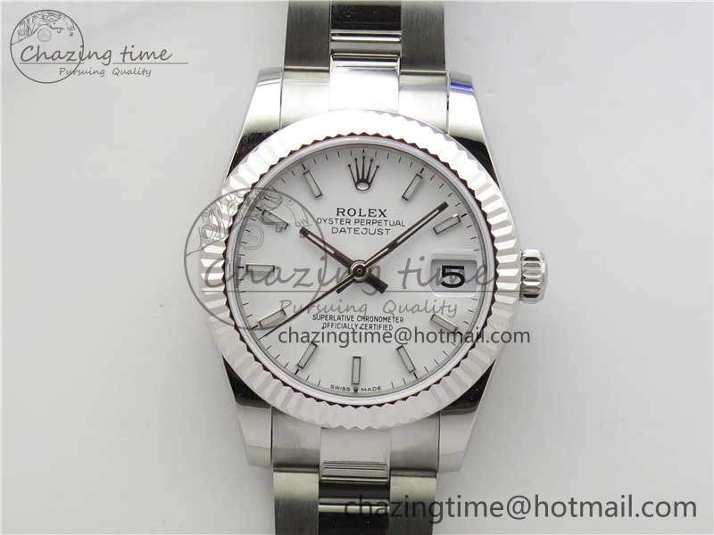 Datejust 31mm 278271 SS BP Maker Best Edition White Sticks Marker Dial on Oyster Bracelet