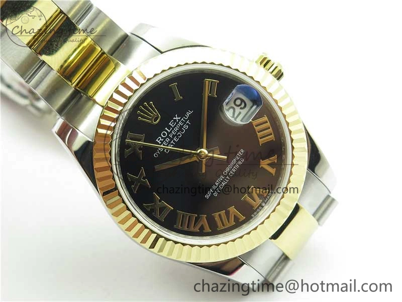 Datejust 31mm 278273 SS YG BP Maker Best Edition Black Roman Dial on SS YG Oyster Bracelet