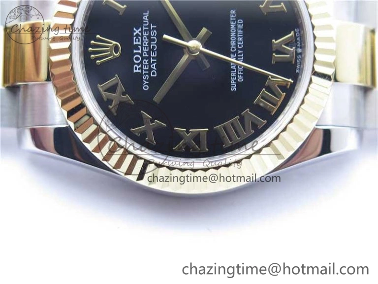 Datejust 31mm 278273 SS YG BP Maker Best Edition Black Roman Dial on SS YG Oyster Bracelet