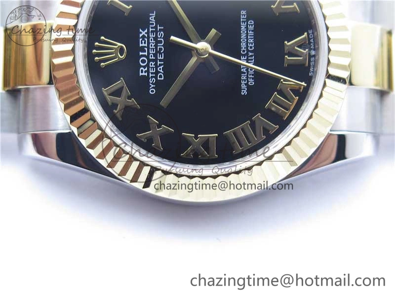 Datejust 31mm 278273 SS YG BP Maker Best Edition Black Roman Dial on SS YG Oyster Bracelet