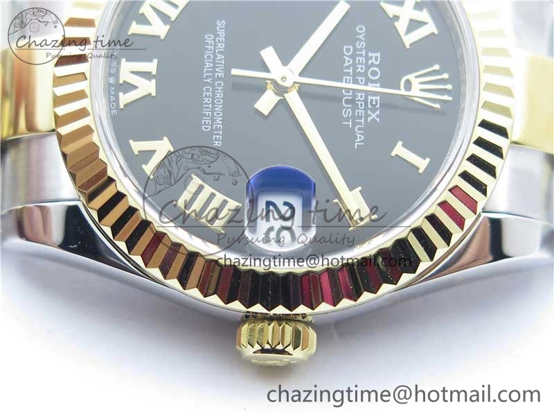 Datejust 31mm 278273 SS YG BP Maker Best Edition Black Roman Dial on SS YG Oyster Bracelet