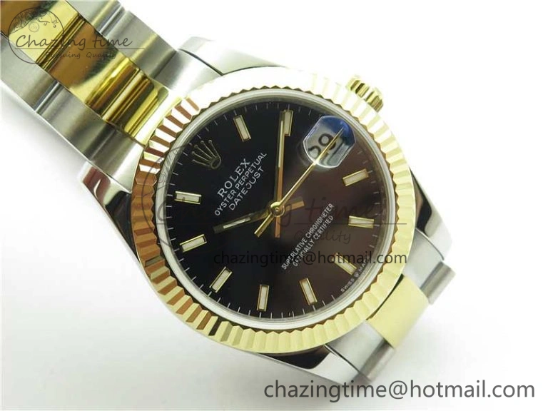 Datejust 31mm 278273 SS YG BP Maker Best Edition Black Sticks Markers Dial on SS YG Oyster Bracelet