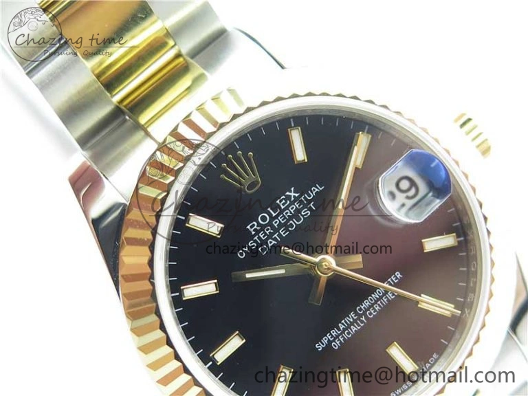 Datejust 31mm 278273 SS YG BP Maker Best Edition Black Sticks Markers Dial on SS YG Oyster Bracelet