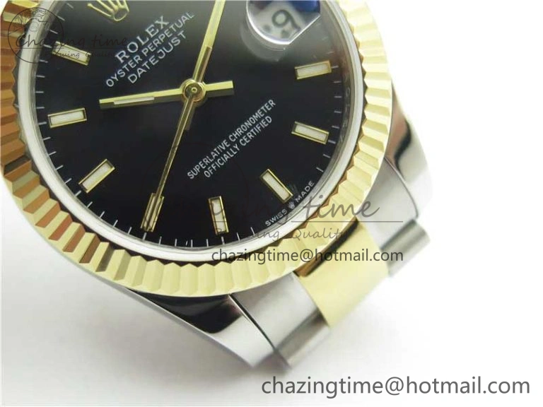 Datejust 31mm 278273 SS YG BP Maker Best Edition Black Sticks Markers Dial on SS YG Oyster Bracelet