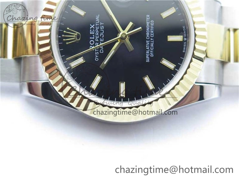Datejust 31mm 278273 SS YG BP Maker Best Edition Black Sticks Markers Dial on SS YG Oyster Bracelet