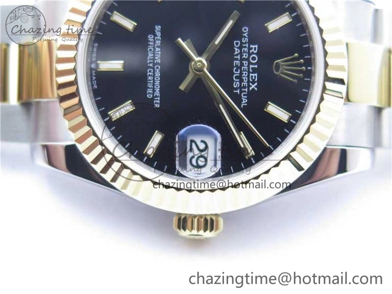 Datejust 31mm 278273 SS YG BP Maker Best Edition Black Sticks Markers Dial on SS YG Oyster Bracelet