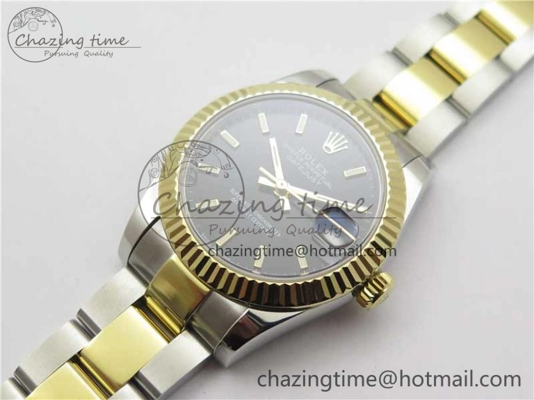 Datejust 31mm 278273 SS YG BP Maker Best Edition Black Sticks Markers Dial on SS YG Oyster Bracelet