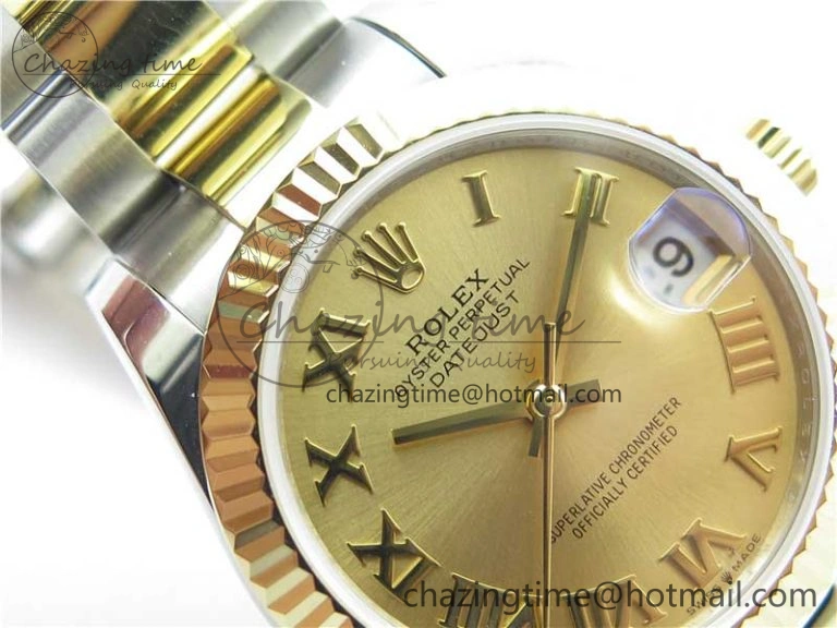 Datejust 31mm 278273 SS YG BP Maker Best Edition Gold Roman Dial on SS YG Oyster Bracelet