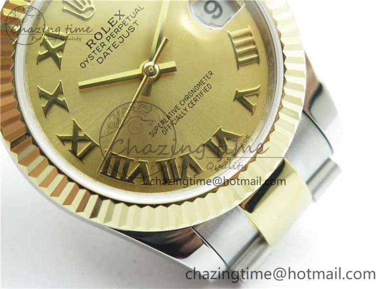 Datejust 31mm 278273 SS YG BP Maker Best Edition Gold Roman Dial on SS YG Oyster Bracelet