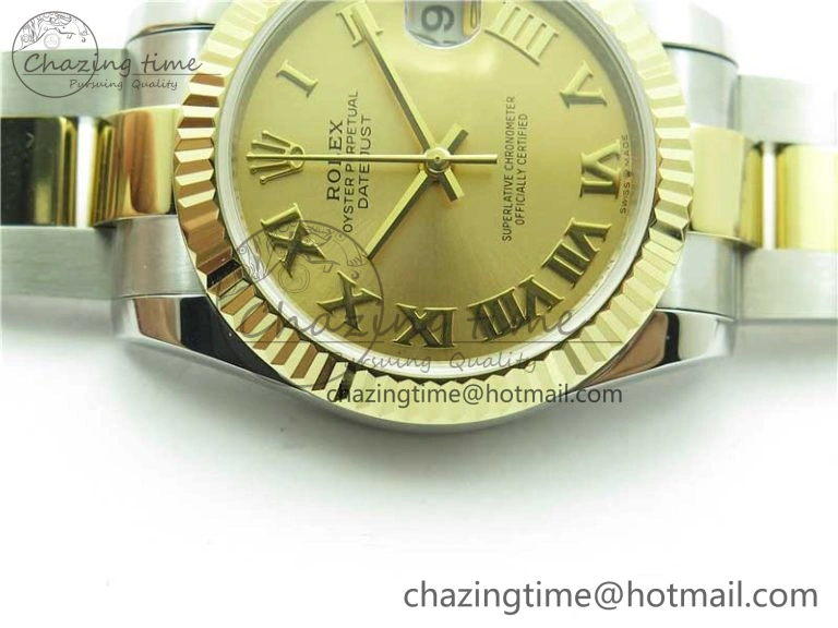 Datejust 31mm 278273 SS YG BP Maker Best Edition Gold Roman Dial on SS YG Oyster Bracelet
