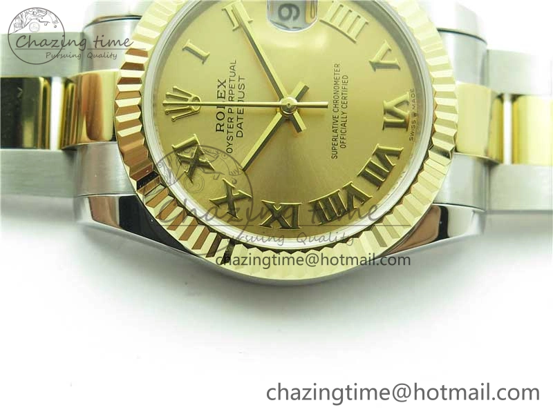 Datejust 31mm 278273 SS YG BP Maker Best Edition Gold Roman Dial on SS YG Oyster Bracelet